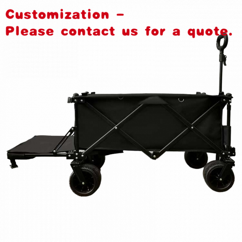 Outdoor Camping Vehicle Wagon - Custom.Tragbarer Klappwagen aus Edelstahl, praktischer Stall,