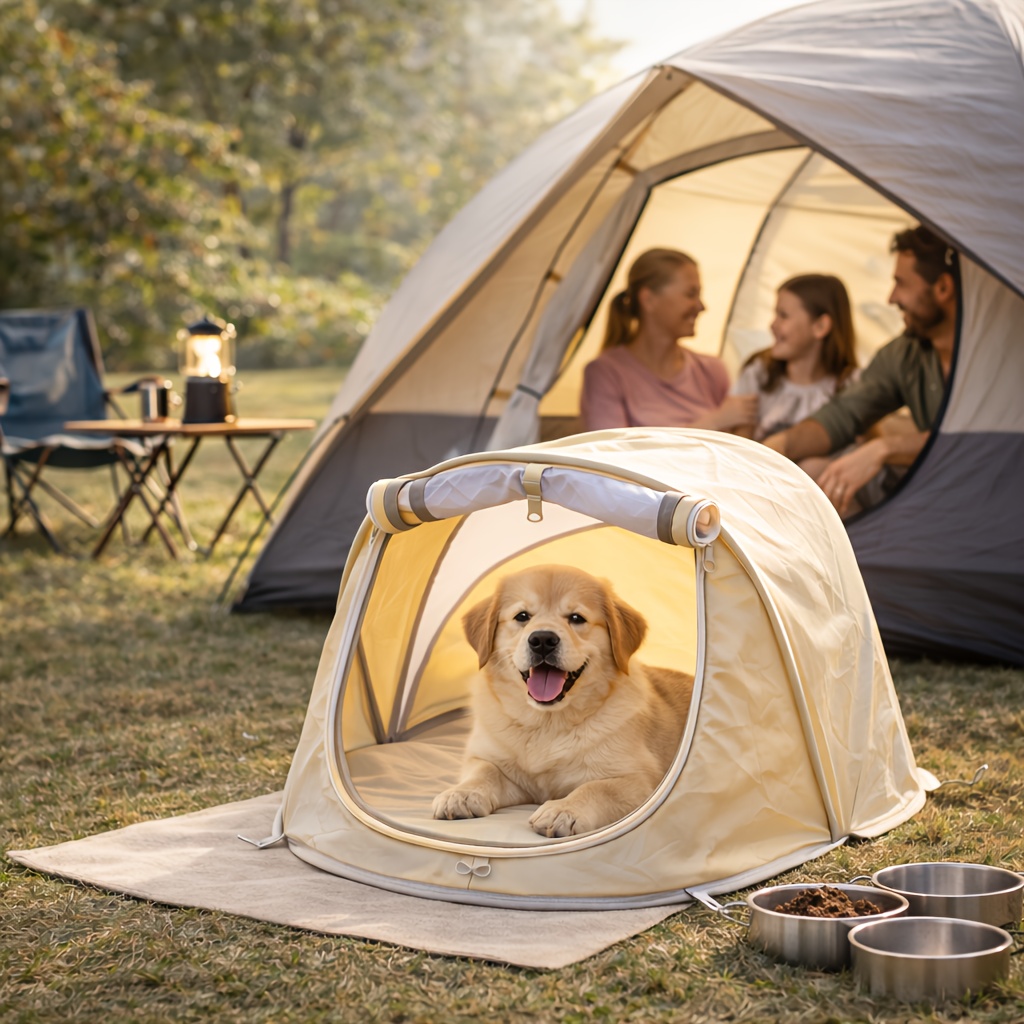 Outdoor Camping Dog Kennel - Faltbares Haustier-Zelt Tragbares Hunde- & Katzenhaus