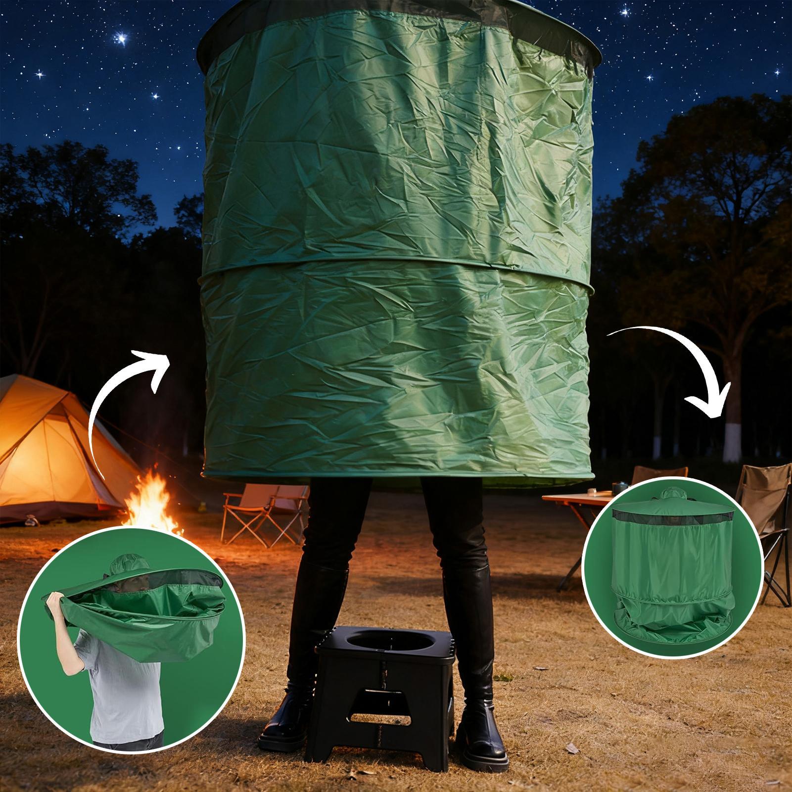 Outdoor Camping Toilet Tent - Camping-Toilettenzelt Tragbarer Kompakter Faltbarer Privatsphären-Unterstand mit