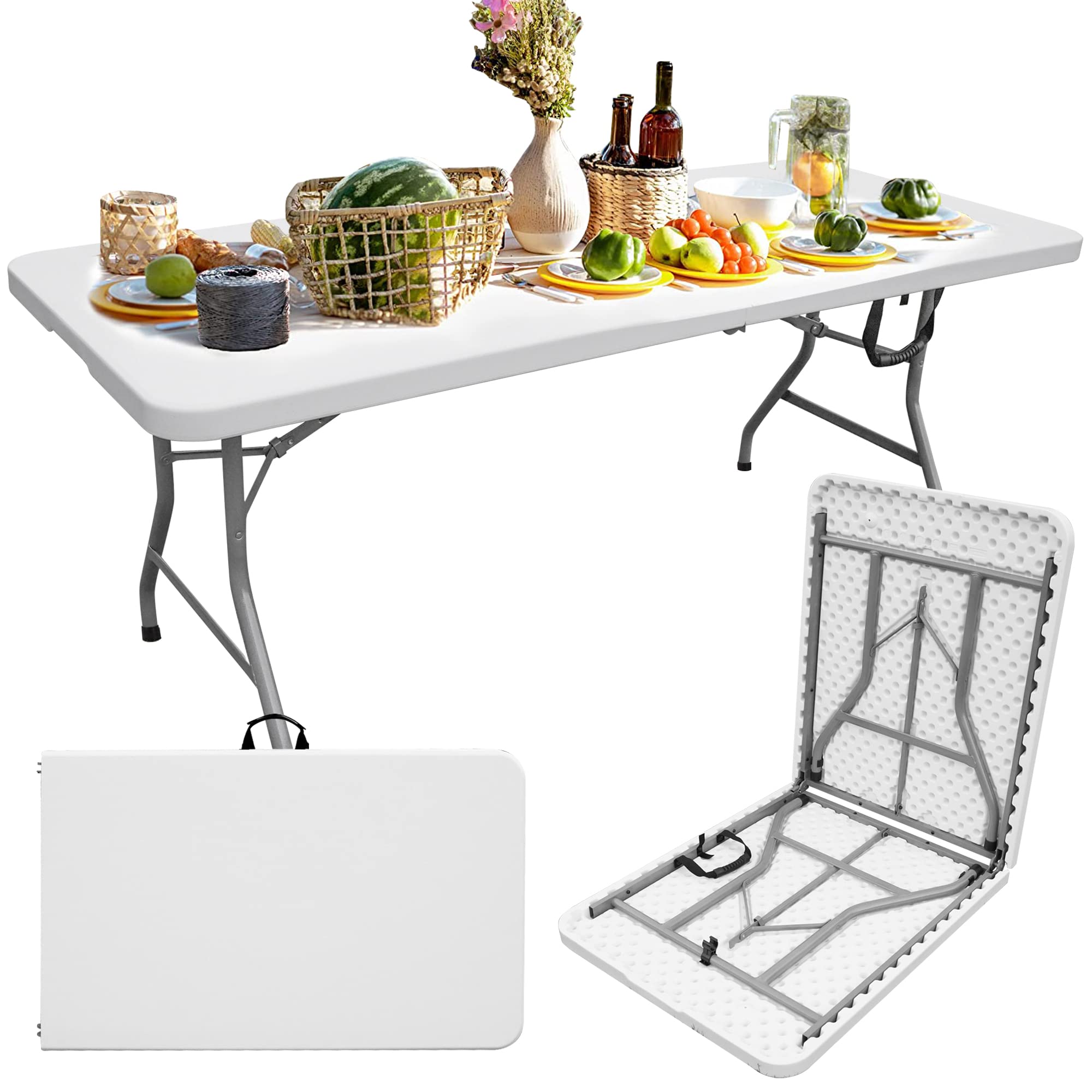 Outdoor Camping Rentals - Leichte, tragbare, zusammenklappbare Kunststofftische für Catering