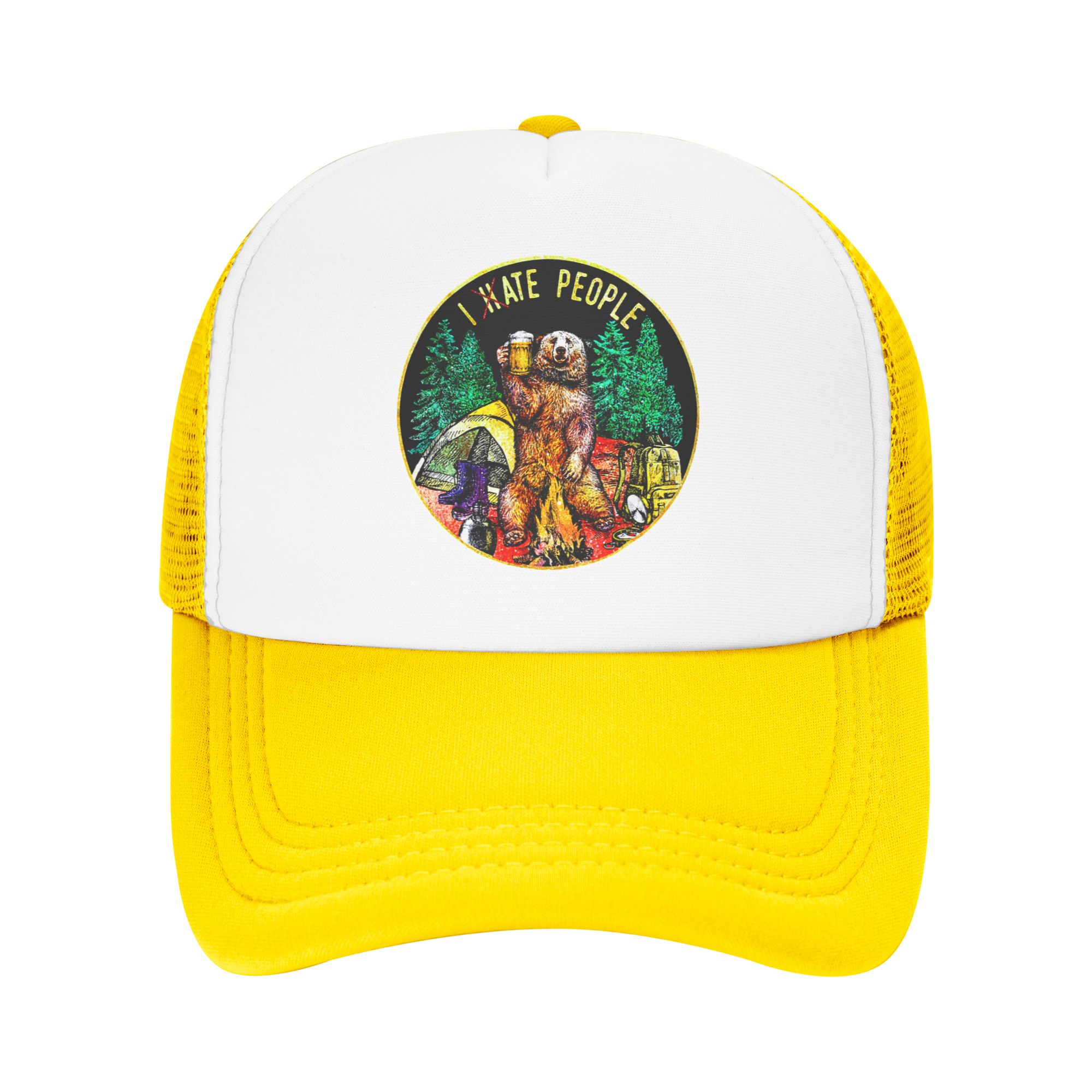 Outdoor Camping Adventures - I Hate People Bear Camping-Baseballkappe für