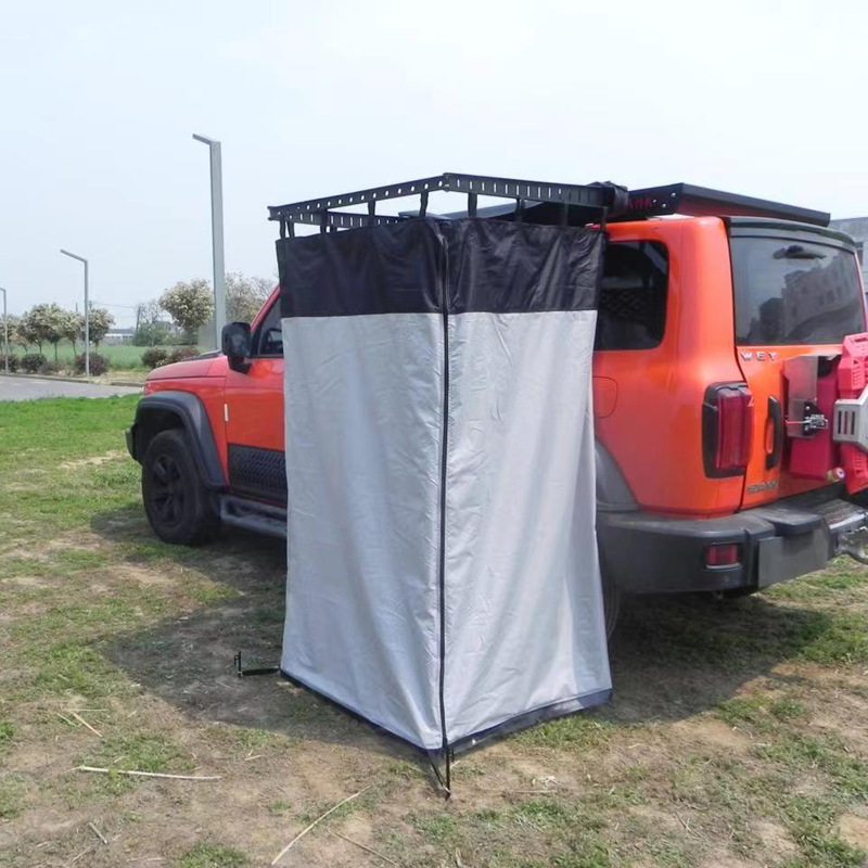 Outdoor Camping Toilet Tent - Outdoor Camping Duschzelt Auto-Seitenduschzelt Toiletten-Badezelt mit