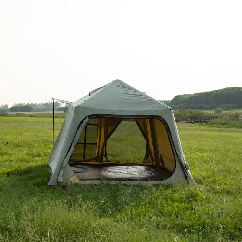 Outdoor Camping Adventures - Wasserdichtes Tragbares Oxford-Stoff Luftzelt Aufblasbares Campingzelt