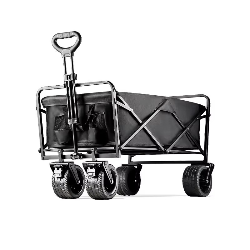 Outdoor Camping Vehicle Wagon - Leichter 150L Tragbarer Stahl-Klappwagen für Outdoor,