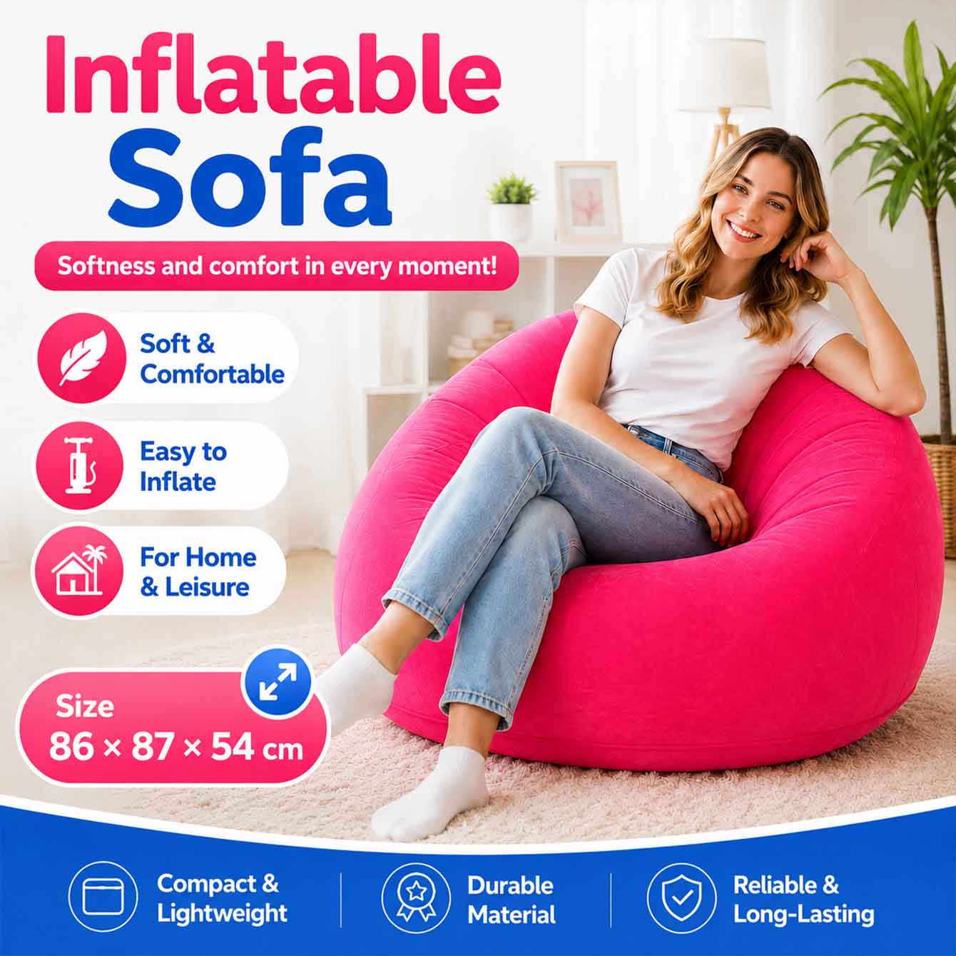 1 Stück Aufblasbarer Sitzsack  – Outdoor Camping Couch Bewertung und Preis