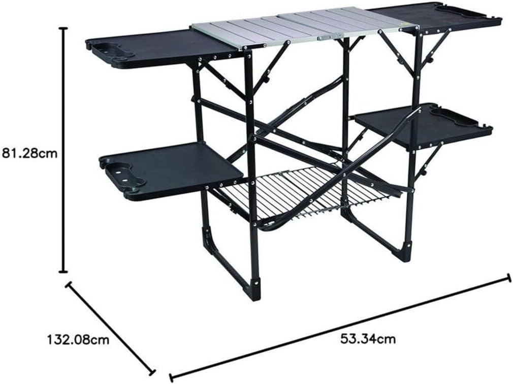 Schlanker, faltbarer Camping-K – Outdoor Camping Table With Storage Bewertung und Preis