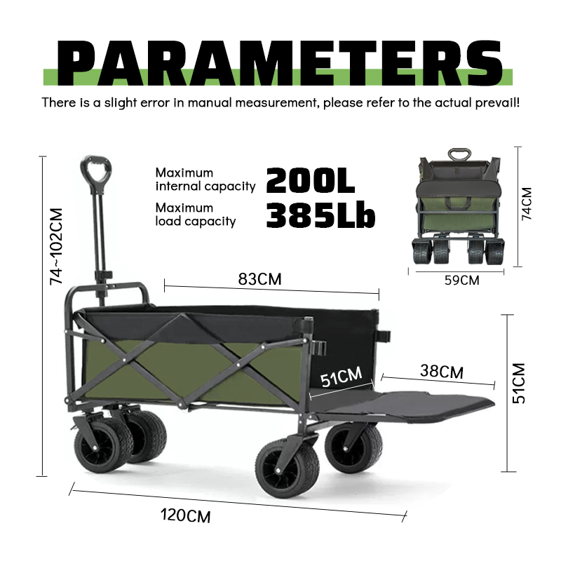Custom.Tragbarer Klappwagen au – Outdoor Camping Vehicle Wagon Bewertung und Preis