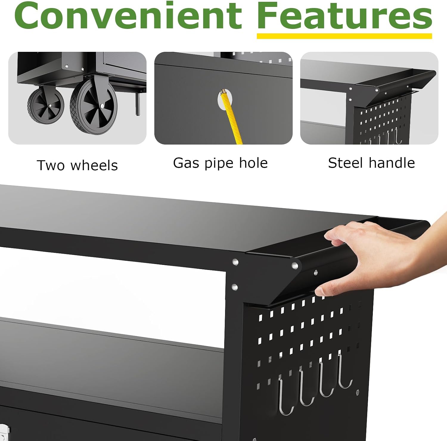 Outdoor-Grillwagen mit Staurau – Outdoor Camping Table With Storage Bewertung und Preis