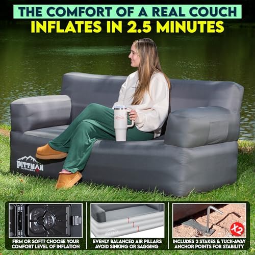 Pittman - Aufblasbare Couch mi – Outdoor Camping Couch Bewertung und Preis