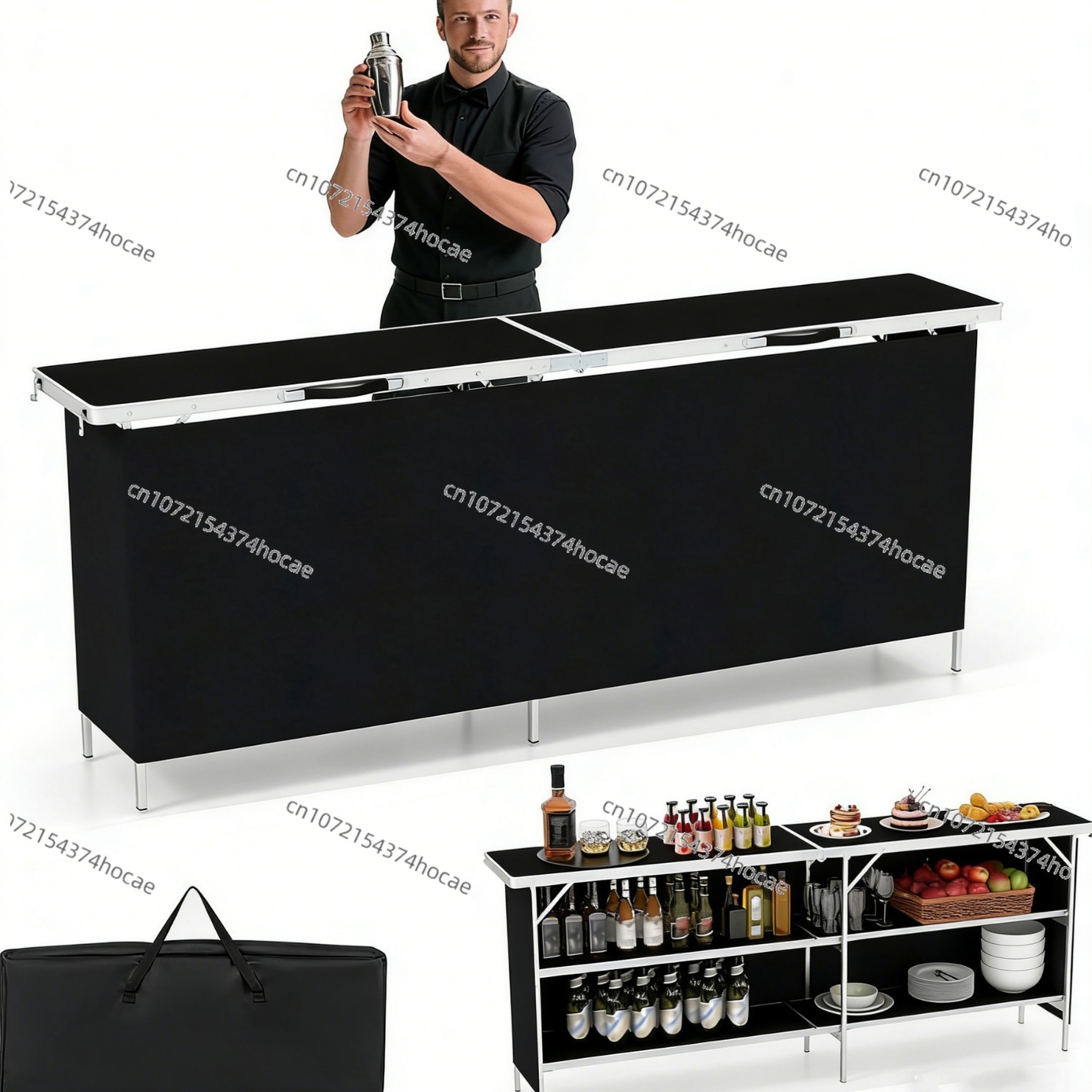 Klappbarer Aluminiumtisch für  – Outdoor Camping Table With Storage Bewertung und Preis