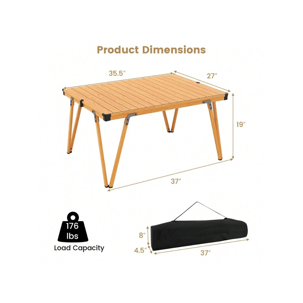Klappbarer Campingtisch mit Au – Outdoor Camping Table With Storage Bewertung und Preis