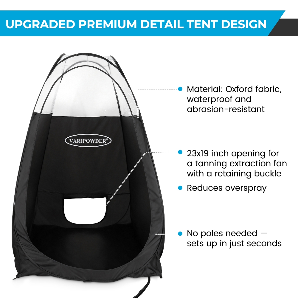 Schwarzes Spray-Tanning-Zelt,  – Outdoor Camping Toilet Tent Bewertung und Preis