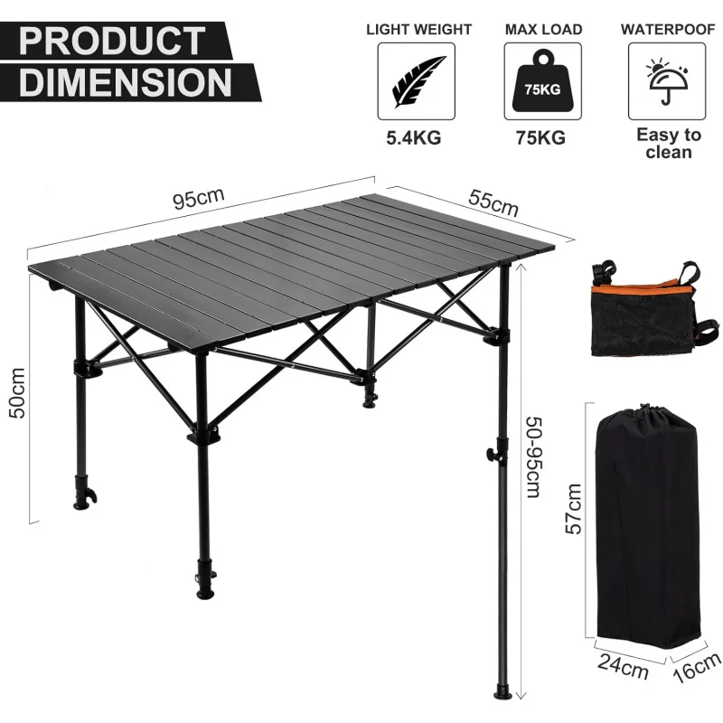 Campingtisch mit Aufbewahrungs – Outdoor Camping Table With Storage Bewertung und Preis