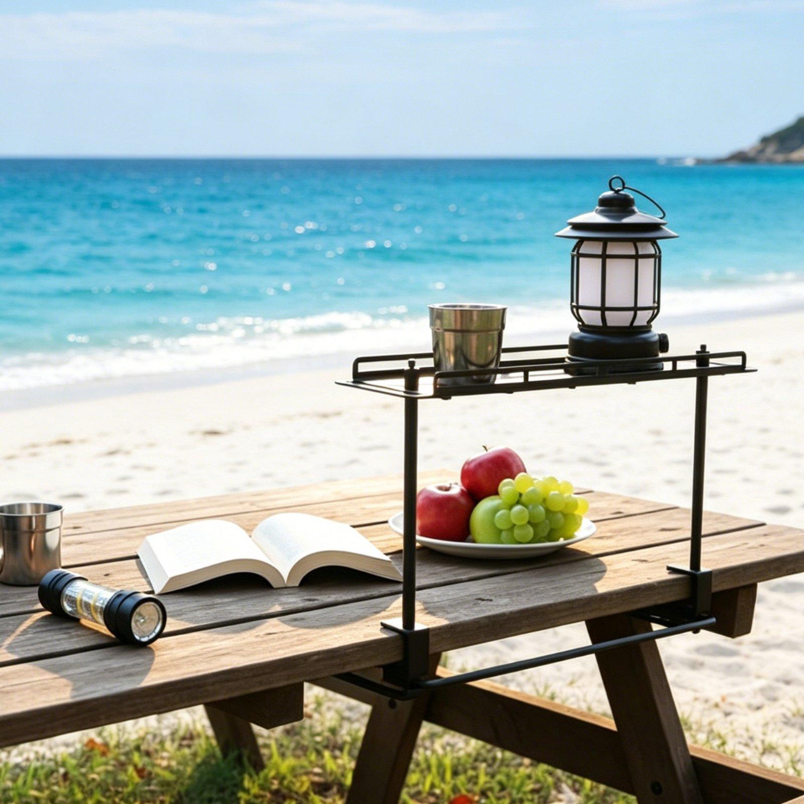 Outdoor-Aufbewahrungsregal Lei – Outdoor Camping Table With Storage Bewertung und Preis