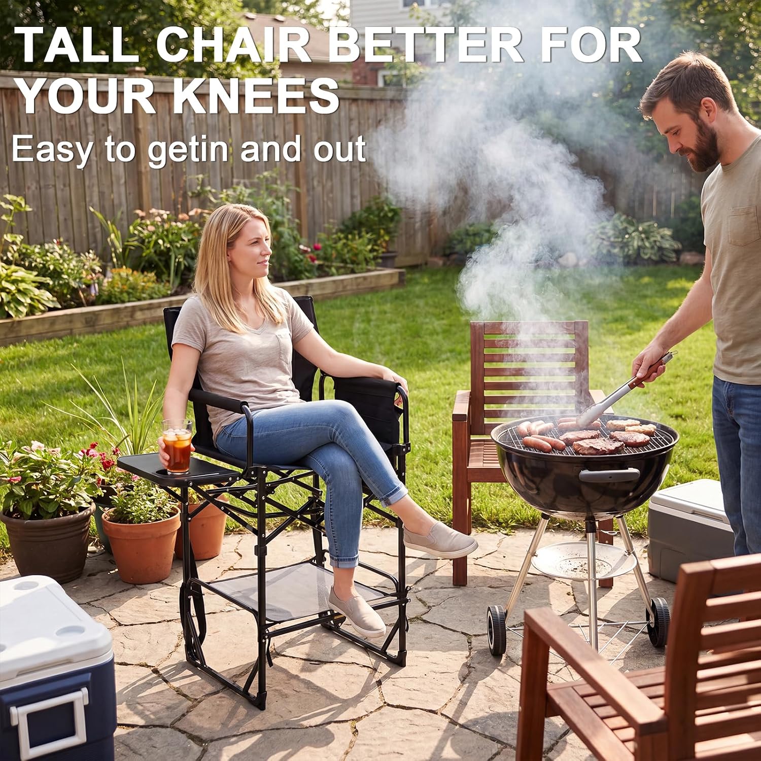 2er-Pack Extra Hohe Klappbare  – Outdoor Camping Table With Storage Bewertung und Preis