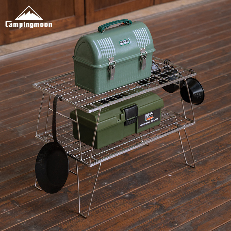 CAMPINGMOON Edelstahl Leichtge – Outdoor Camping Table With Storage Bewertung und Preis