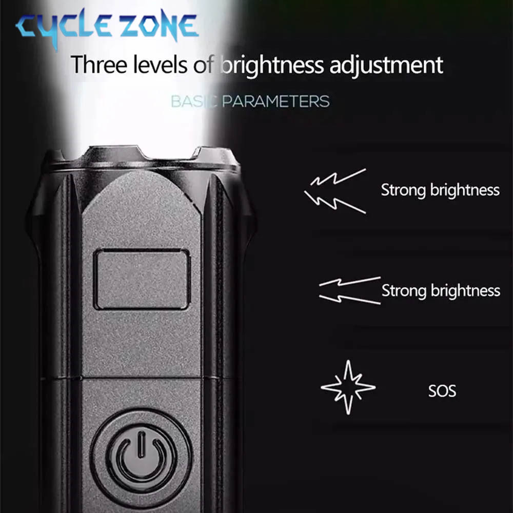 Tragbare LED-Taschenlampe, USB – Outdoor Camping Zone Bewertung und Preis